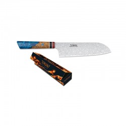 Faca Santoku - TOKISU Damasco